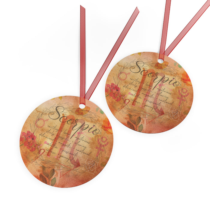 Scorpio Metal Ornaments