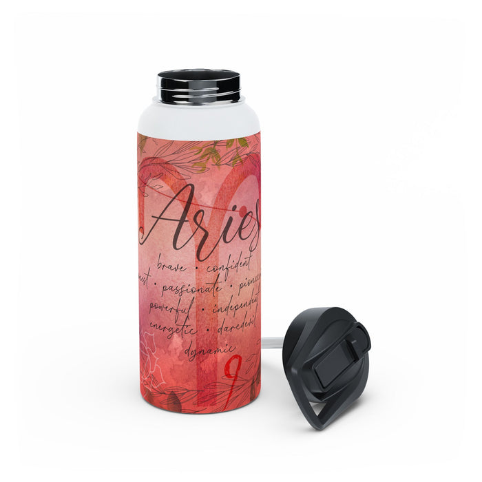 Aries Stainless Steel Water Bottle, Standard Lid