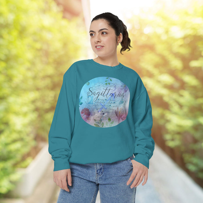 Sagittarius Unisex Garment-Dyed Sweatshirt