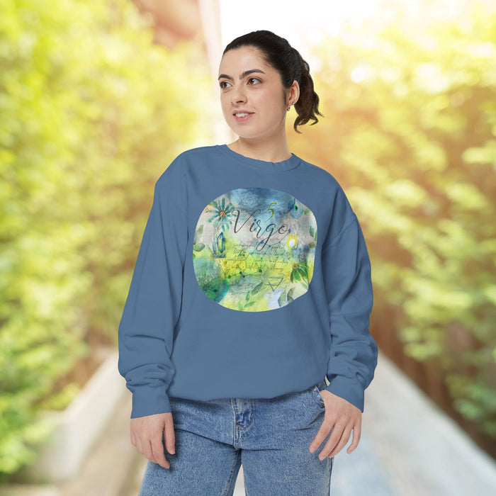 Virgo Unisex Garment-Dyed Sweatshirt