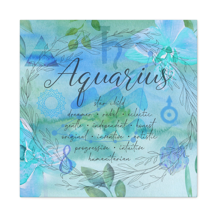 Aquarius Canvas Gallery Wraps