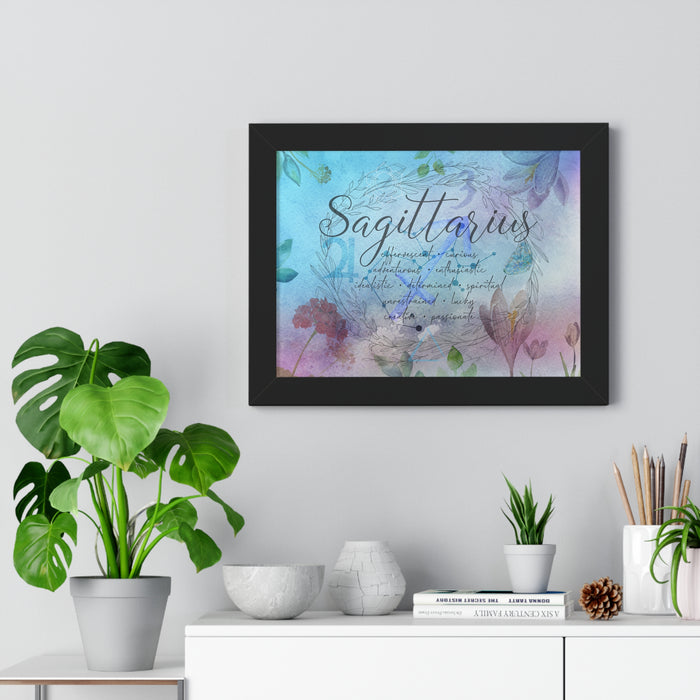 Sagittarius Framed Horizontal Poster