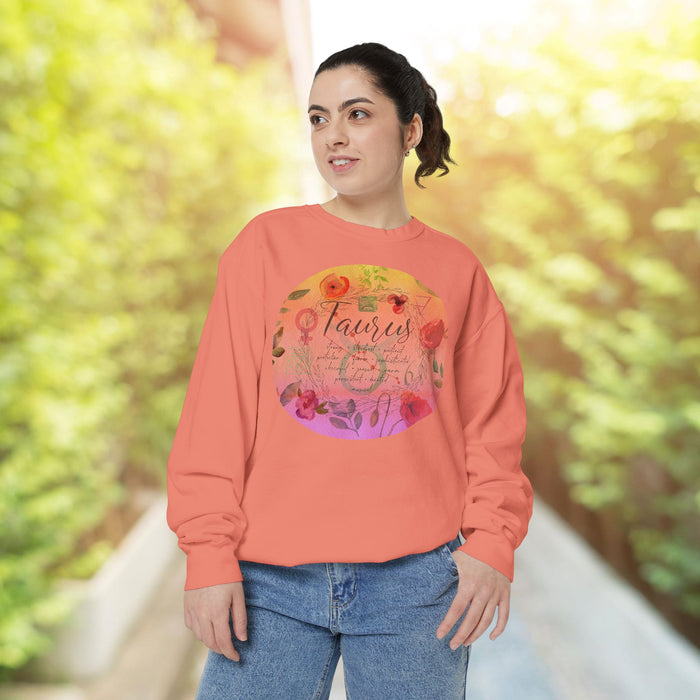 Taurus Unisex Garment-Dyed Sweatshirt