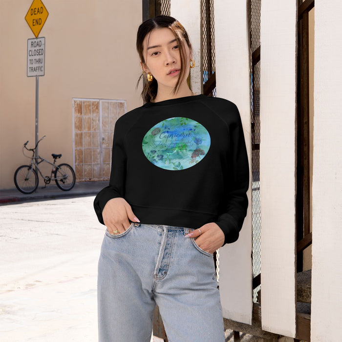 Capricorn Women's Cropped Fleece Pullover