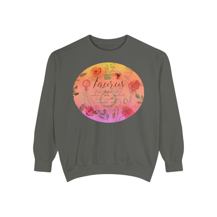 Taurus Unisex Garment-Dyed Sweatshirt
