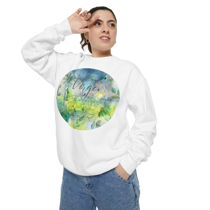 Virgo Unisex Garment-Dyed Sweatshirt