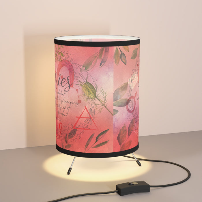 Aries Tripod Lamp with High-Res Printed Shade, US\CA plug