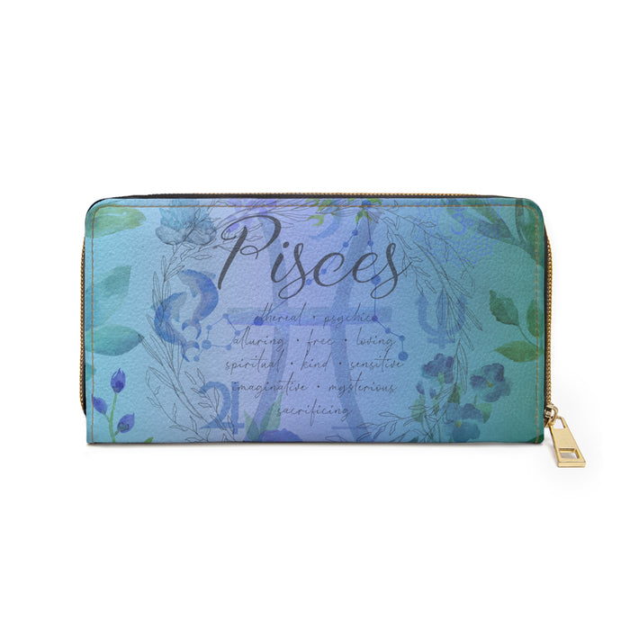 Pisces Zipper Wallet