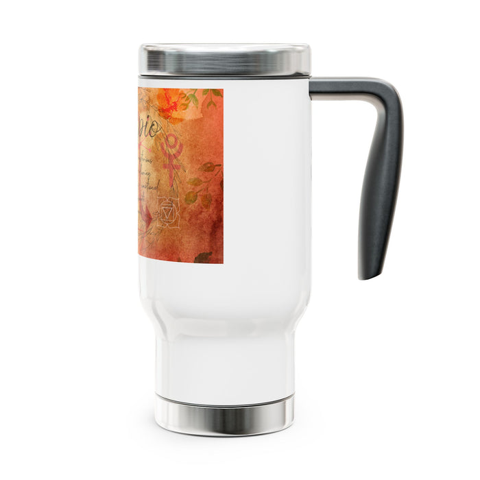 Scorpio Stainless Steel Travel Mug with Handle, 14oz