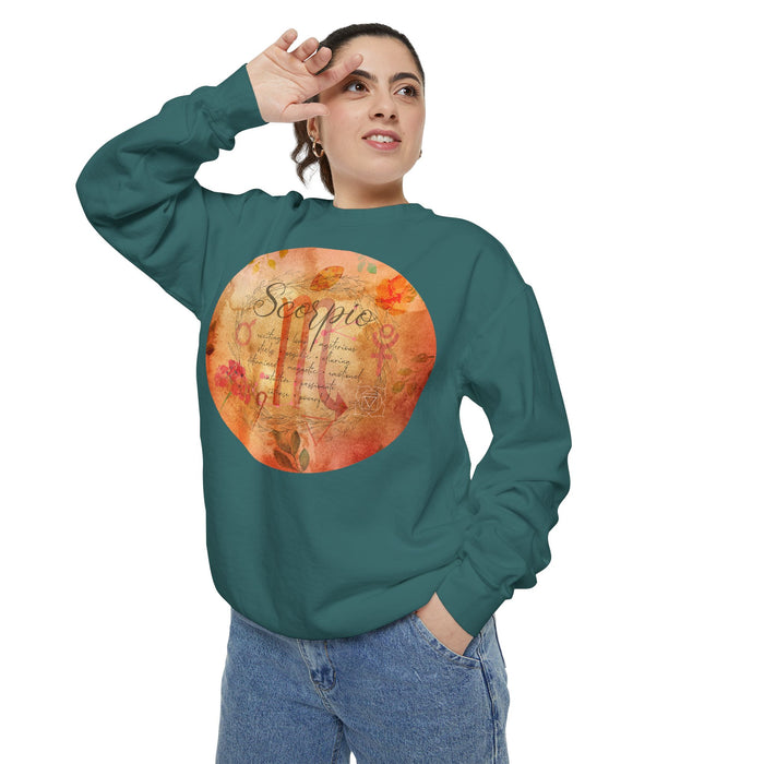 Scorpio Unisex Garment-Dyed Sweatshirt