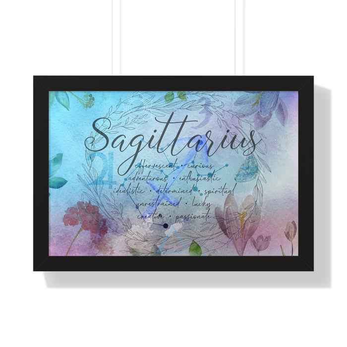 Sagittarius Framed Horizontal Poster