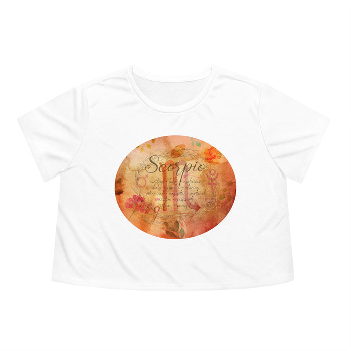 Scorpio Women's Flowy Cropped Tee