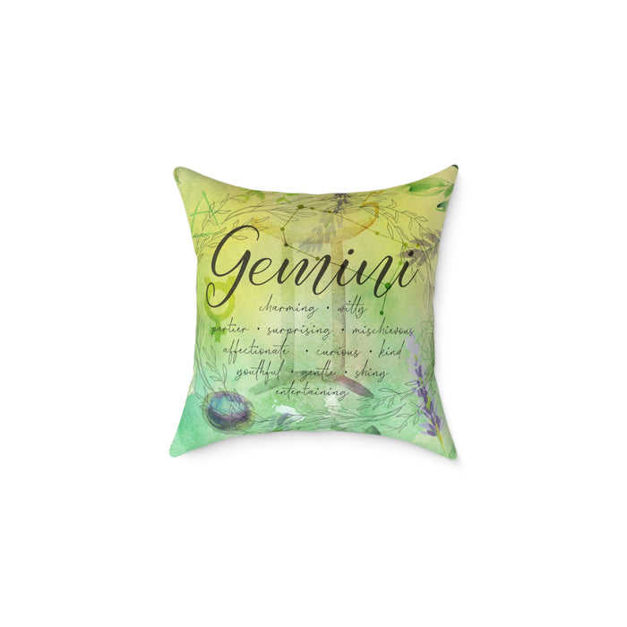 Gemini Square Poly Canvas Pillow