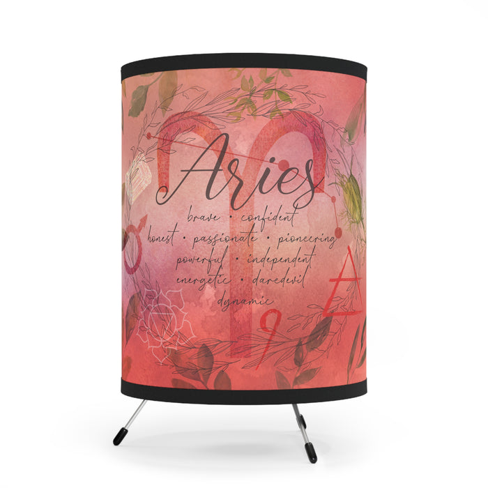 Aries Tripod Lamp with High-Res Printed Shade, US\CA plug