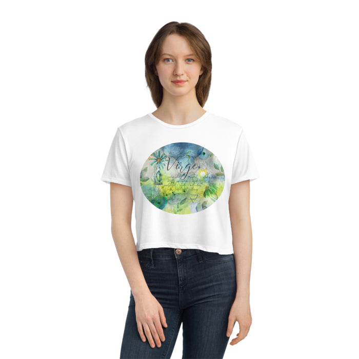 Virgo Women's Flowy Cropped Tee