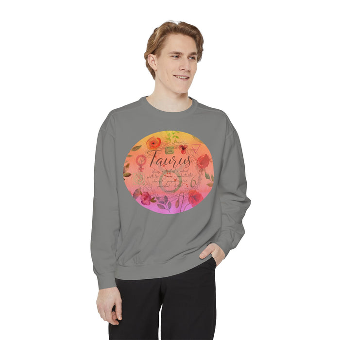 Taurus Unisex Garment-Dyed Sweatshirt
