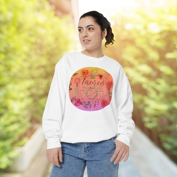 Taurus Unisex Garment-Dyed Sweatshirt