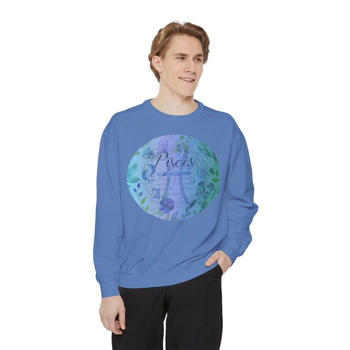 Pisces Unisex Garment-Dyed Sweatshirt
