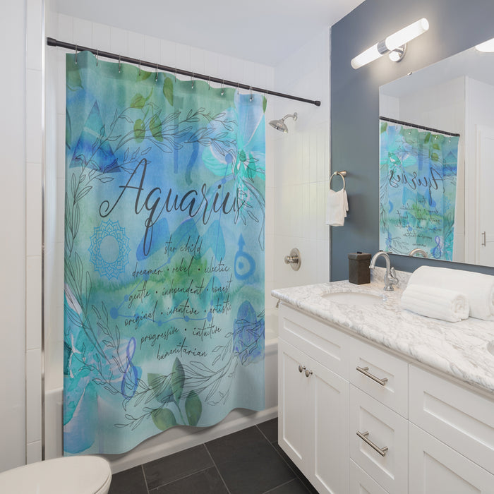 Aquarius Shower Curtains