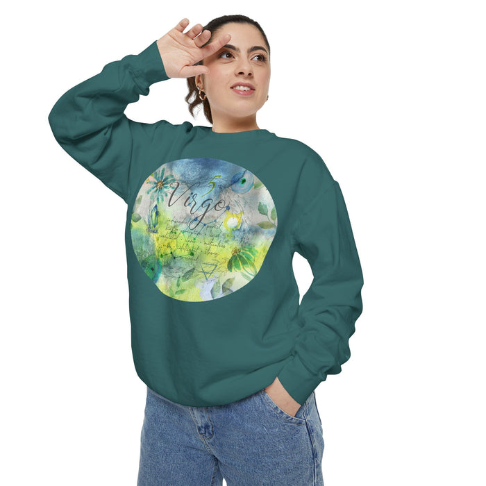 Virgo Unisex Garment-Dyed Sweatshirt