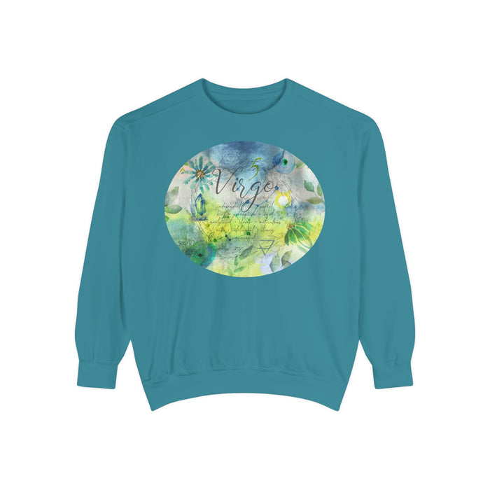Virgo Unisex Garment-Dyed Sweatshirt