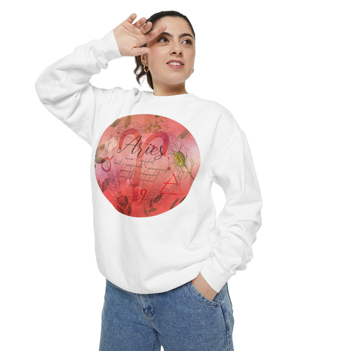 Aries Unisex Garment-Dyed Sweatshirt