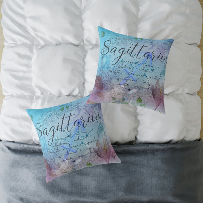 Sagittarius Square Poly Canvas Pillow