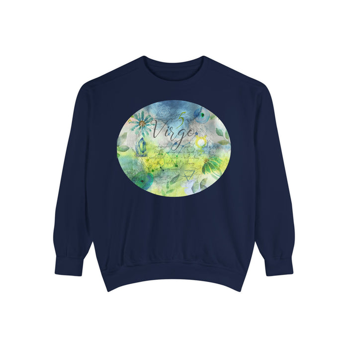 Virgo Unisex Garment-Dyed Sweatshirt