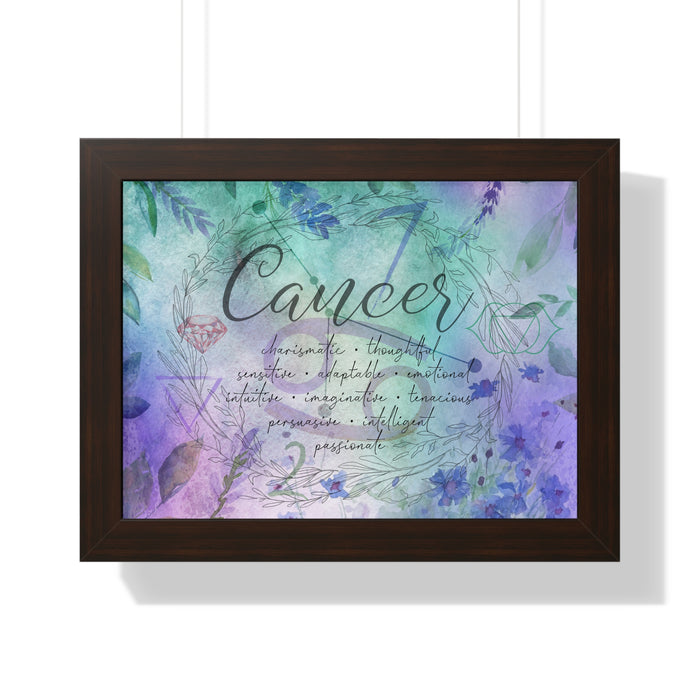 Cancer Framed Horizontal Poster