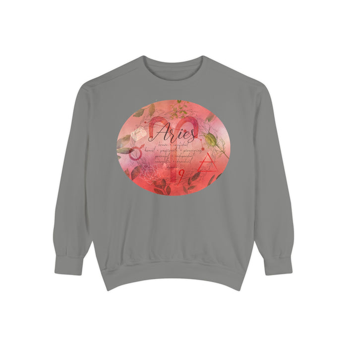 Aries Unisex Garment-Dyed Sweatshirt