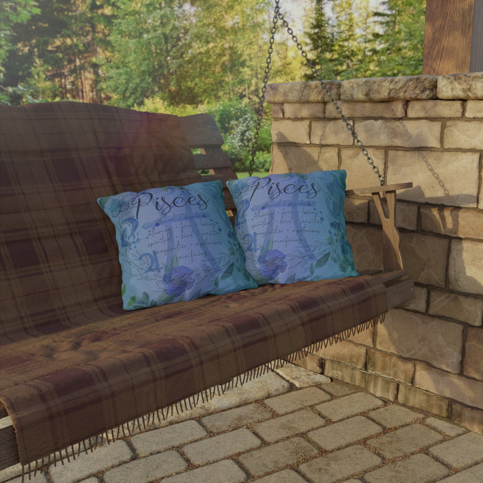 Pisces Outdoor Pillows