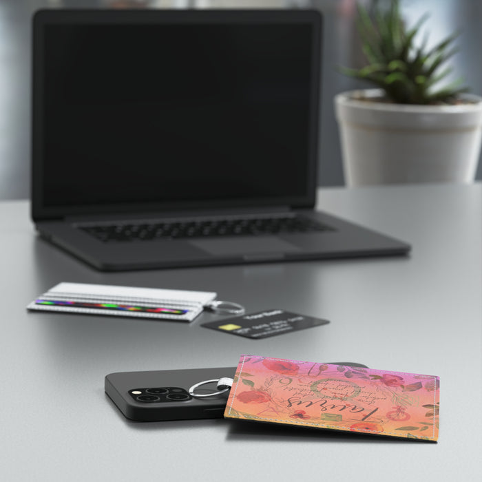 Taurus Saffiano Leather Card Holder