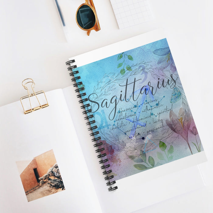 Sagittarius Spiral Notebook - Ruled Line