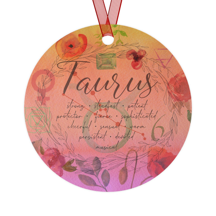 Taurus Metal Ornaments