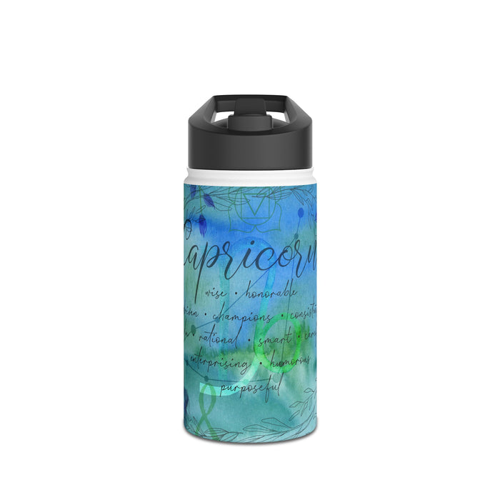 Capricorn Stainless Steel Water Bottle, Standard Lid