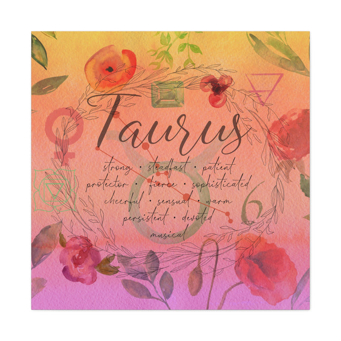 Taurus Canvas Gallery Wraps