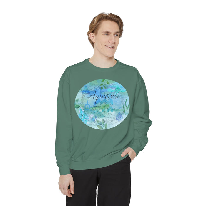Aquarius Unisex Garment-Dyed Sweatshirt