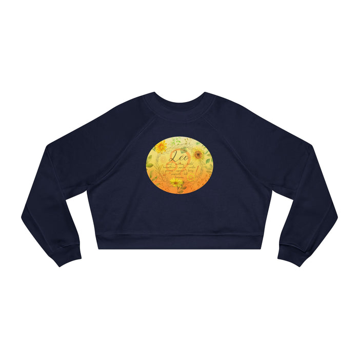 Leo Women's Cropped Fleece Pullover