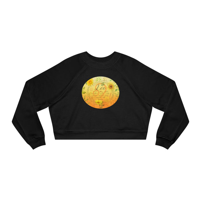 Leo Women's Cropped Fleece Pullover