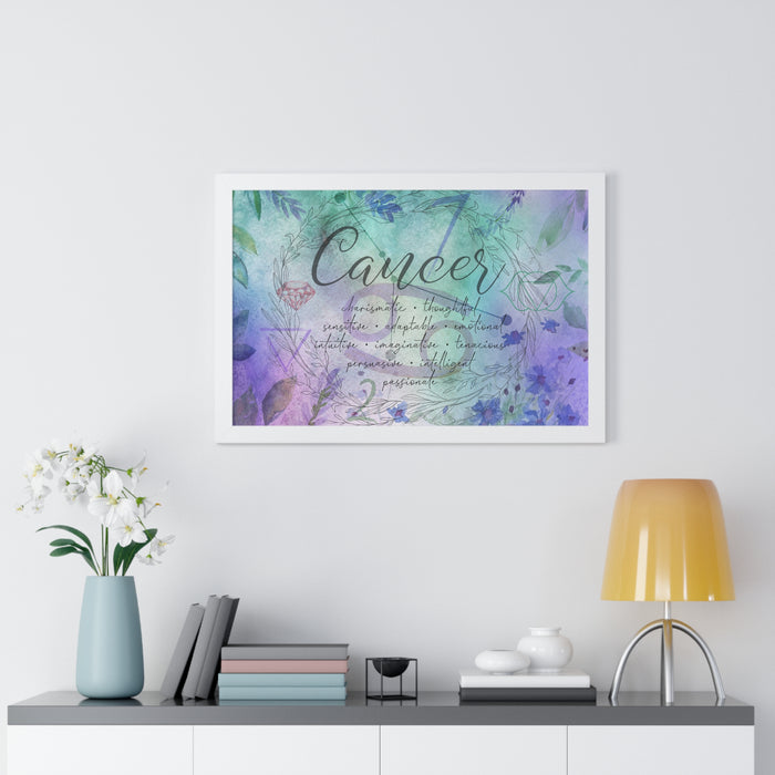 Cancer Framed Horizontal Poster