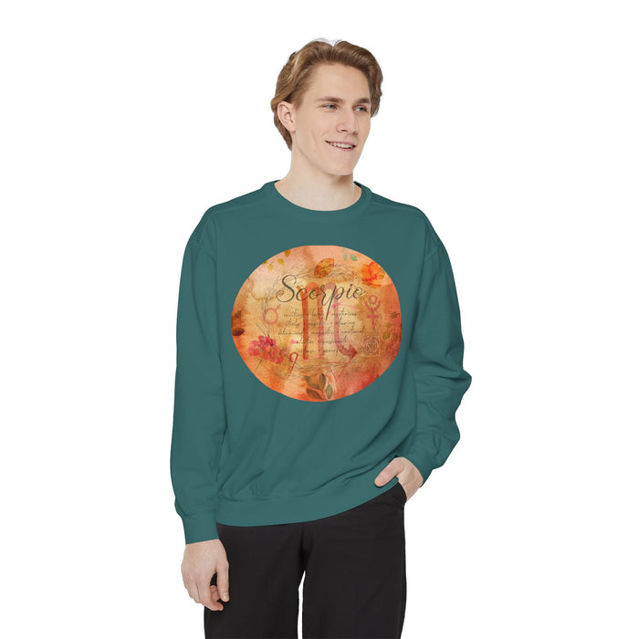 Scorpio Unisex Garment-Dyed Sweatshirt