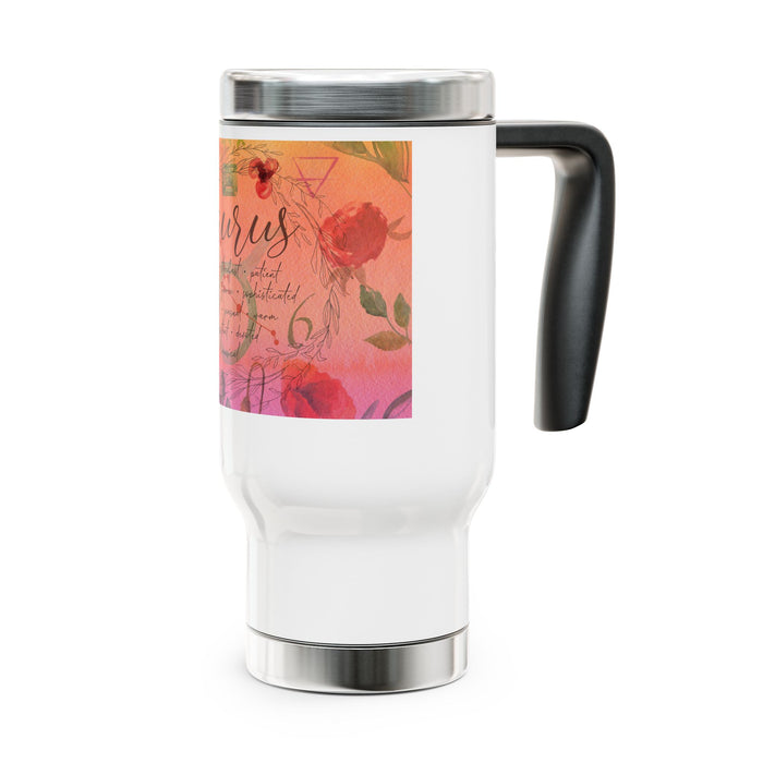 Taurus Stainless Steel Travel Mug with Handle, 14oz