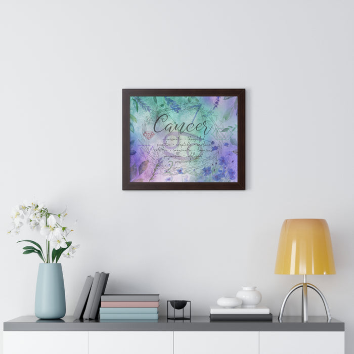Cancer Framed Horizontal Poster