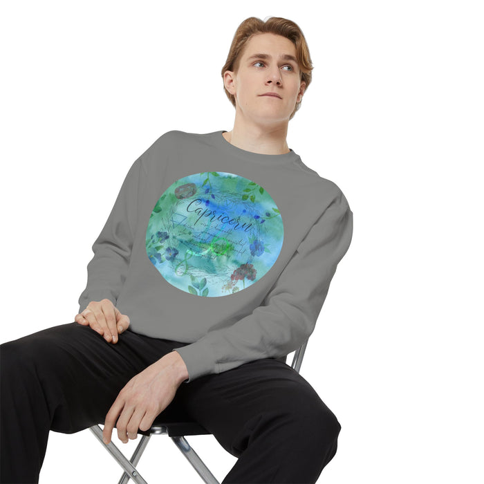 Capricorn Unisex Garment-Dyed Sweatshirt
