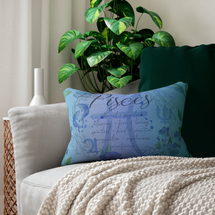 Pieces Spun Polyester Lumbar Pillow