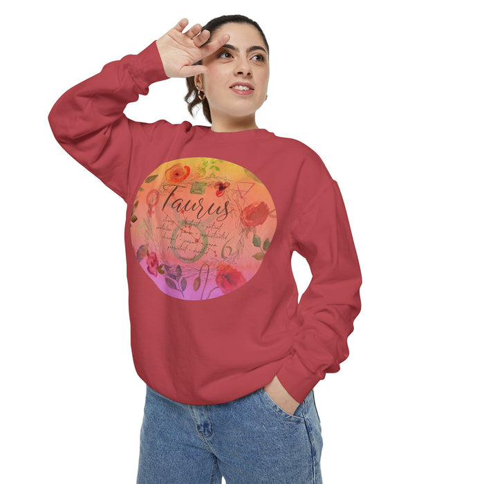 Taurus Unisex Garment-Dyed Sweatshirt