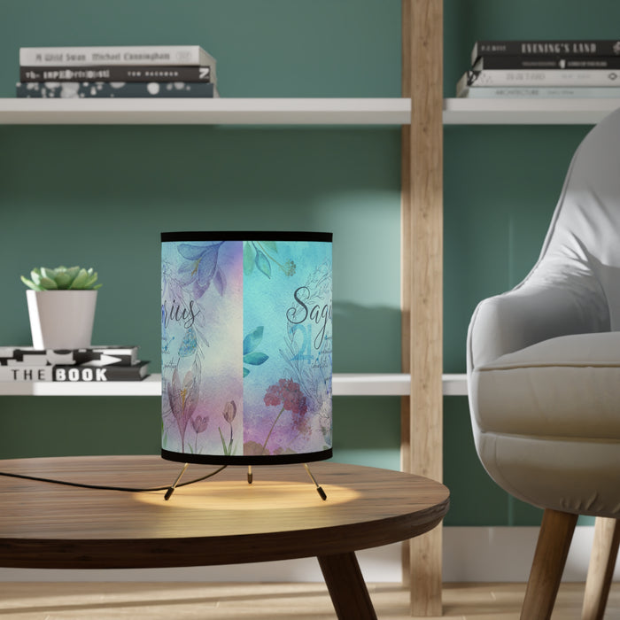 Sagittarius Tripod Lamp with High-Res Printed Shade, US\CA plug