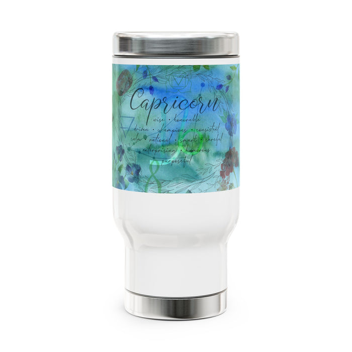 Capricorn Stainless Steel Travel Mug with Handle, 14oz