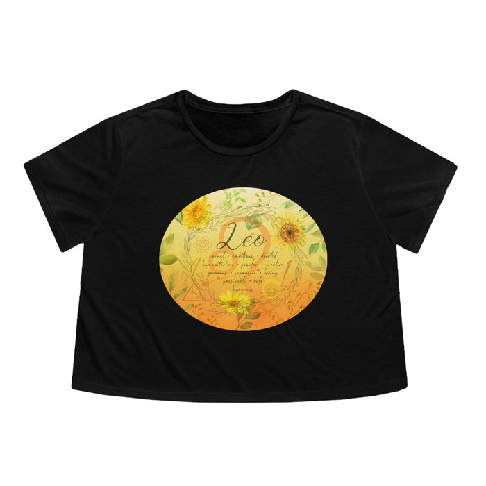 Leo Women's Flowy Cropped Tee