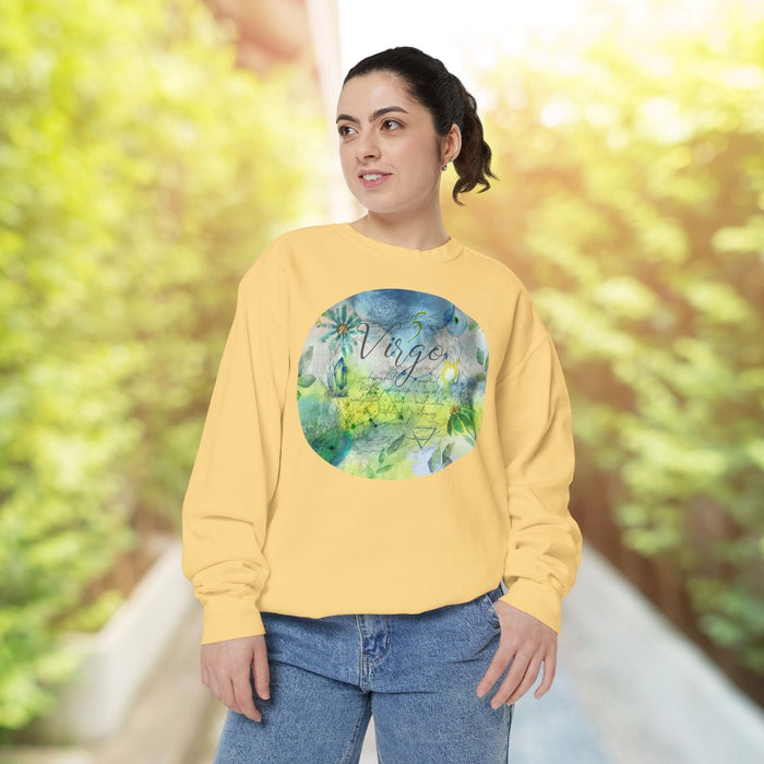 Virgo Unisex Garment-Dyed Sweatshirt
